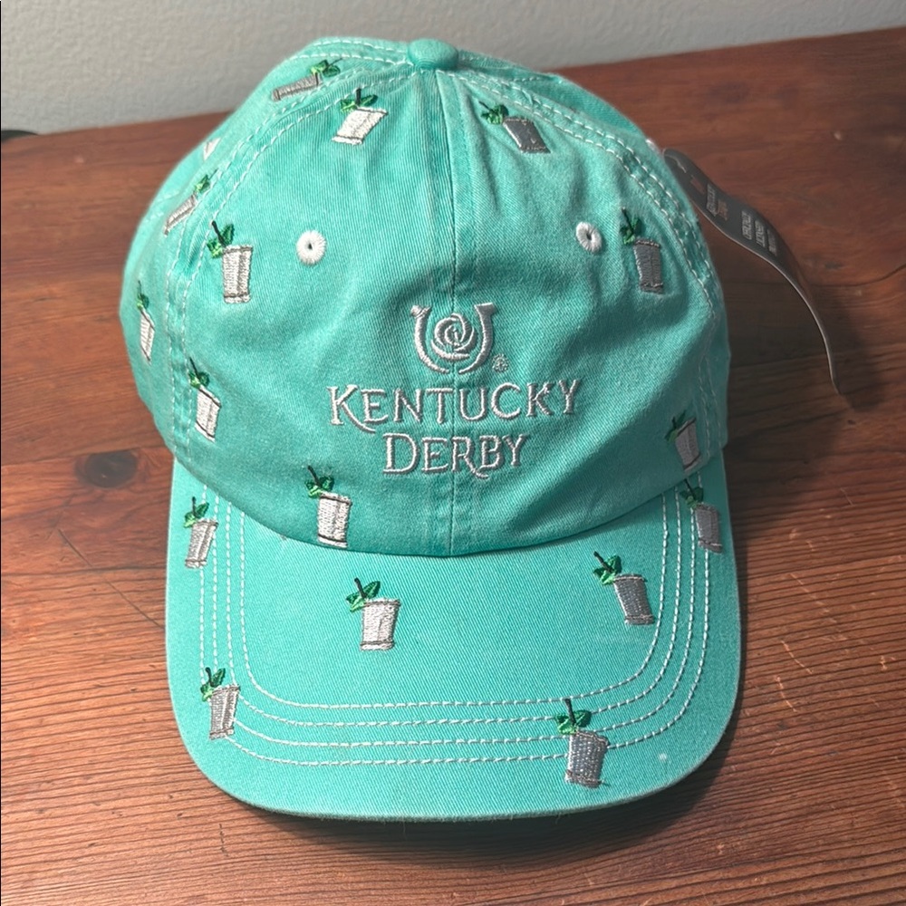 Kentucky Derby Teal Cap